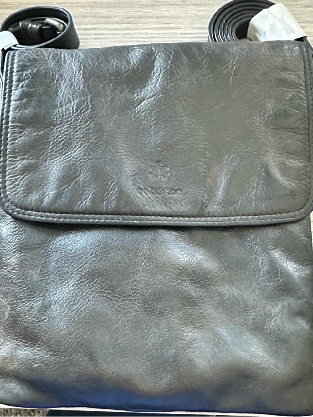 Black Leather Crossbody Bag - Picture 6 of 14